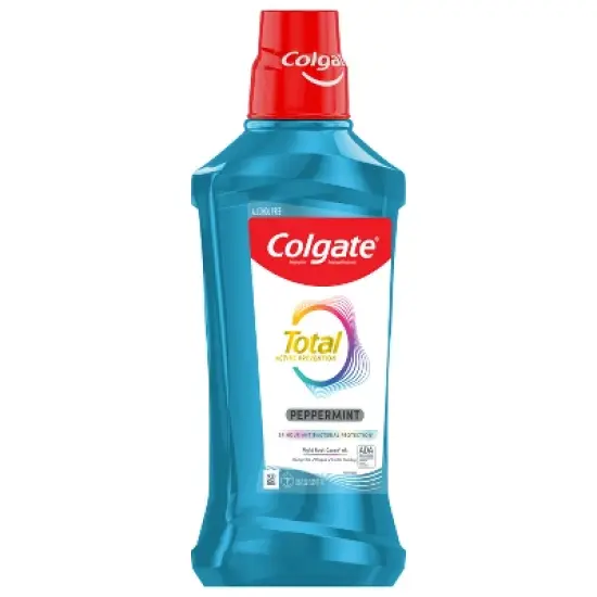 Colgate Total Active Prevention Alcohol-Free Mouthwash - Peppermint - 1L image {10}