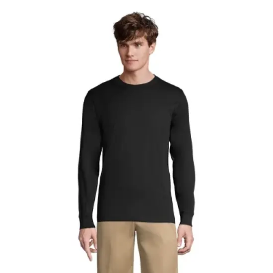 Lands' End School Uniform Men's Long Sleeve Essential T-shirt image {1}