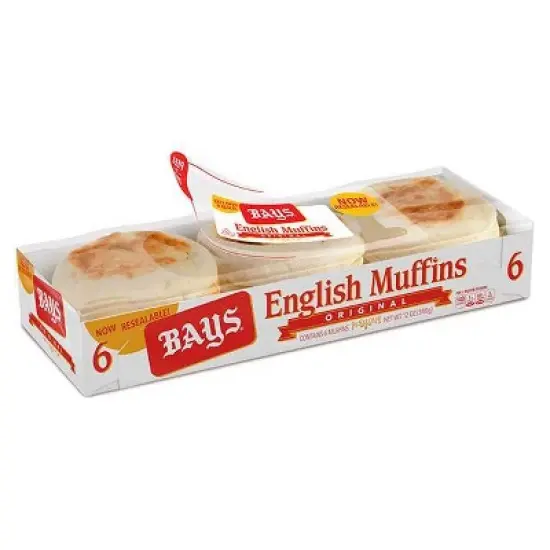 Bays Original English Muffins - 12oz/6ct image {4}