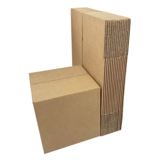 UOFFICE Pack of 15 Heavy Duty Corrugated Boxes 12" x 12" x 12" 15 Count 275lb. Double Wall Boxes image {6}