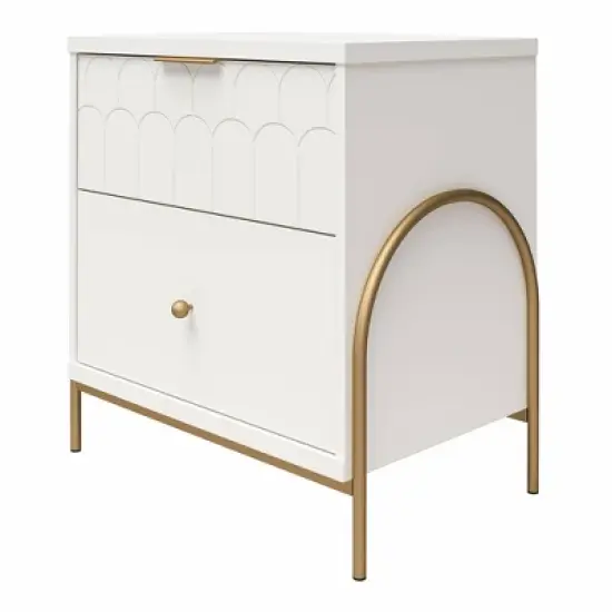 Anastasia Nightstand White - CosmoLiving by Cosmopolitan image {5}