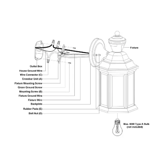 VAXCEL Auburn Aluminum 6.25-in. W 1 Light Motion Sensor Dusk to Dawn Outdoor Wall Lantern Clear Glass image {4}