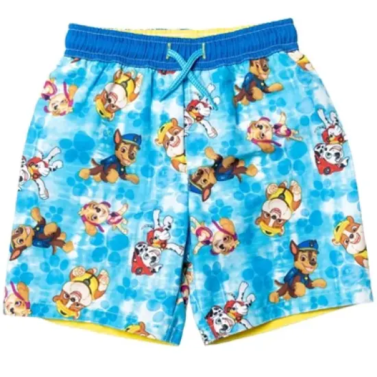 Paw Patrol Rubble Marshall Chase Pullover Rash Guard and Swim Trunks Little Kid  image {6}