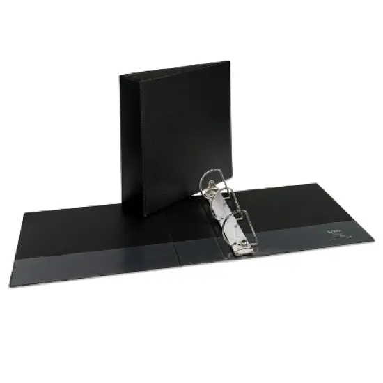Avery Durable 3 Ring Binders, 3 Inch Slant Rings, 2 Black Binders (46017) image {6}