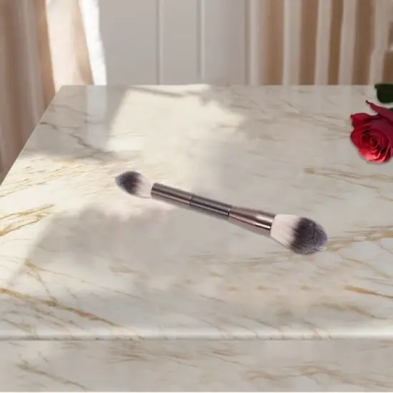 Unique Bargains Durable Foundation Brush Set Brown 12 Pcs image {5}