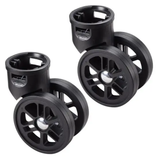 Byootique 2Pcs 2" Swivel Replacement Wheels 360 Degree Rotate Caster for AW Makeup Case image {6}