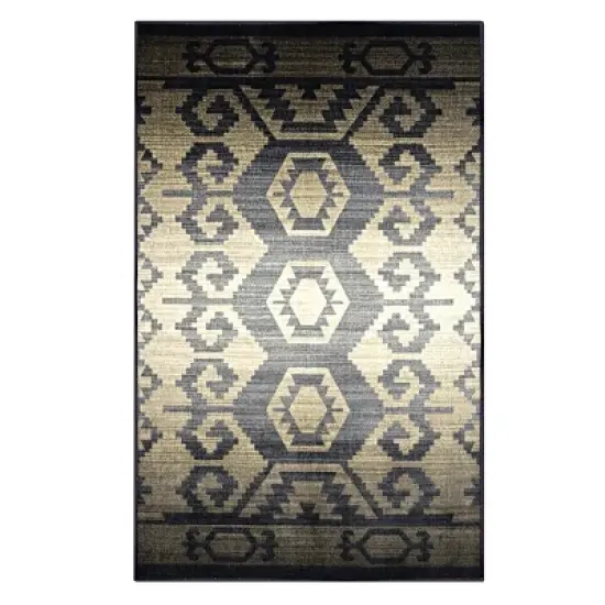 Southwestern Geometric Aztec Non-Slip Indoor Washable Area Rug or Runner by Blue Nile Mills image {6}