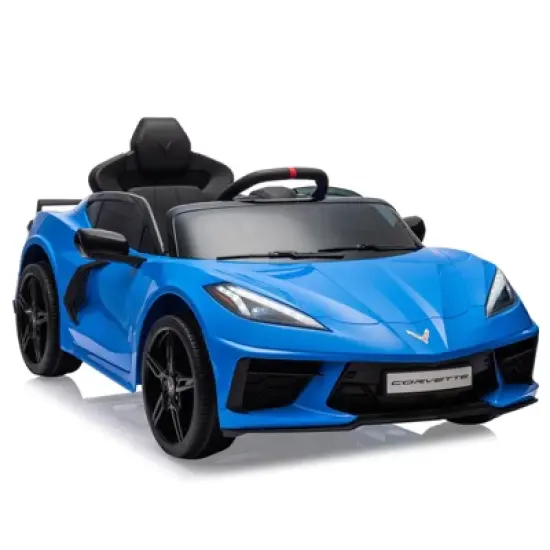 Kids Ride on Car, Licensed Corvette Battery Powered Car, 12V Toddles Electric Sports Car Toy with Remote Control image {7}