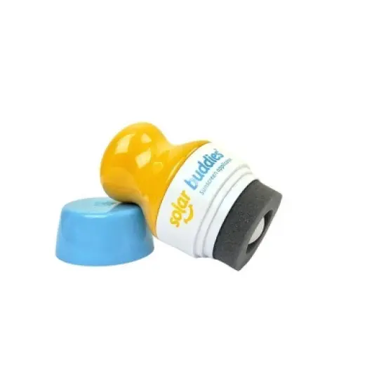 Solar Buddies Refillable Roll On Sponge Applicator For Sunscreen - Blue image {1}