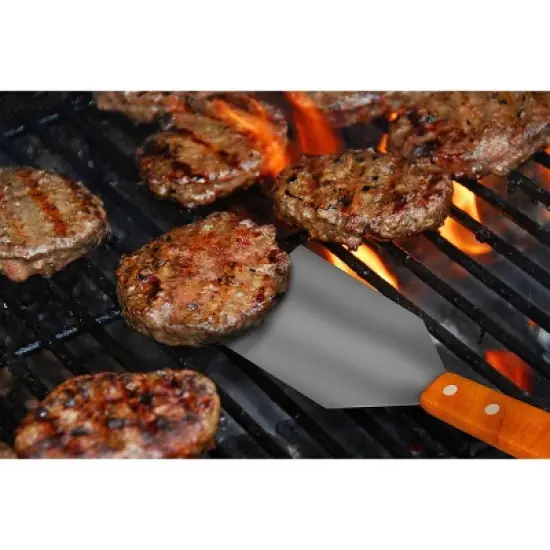 Hastings Home 22-Piece Stainless Steel Barbecue Grill Set and Accessories With Wooden Handles image {4}