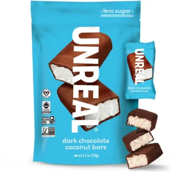 UNREAL Dark Chocolate Coconut Candy  Bars - 4.2oz image {6}