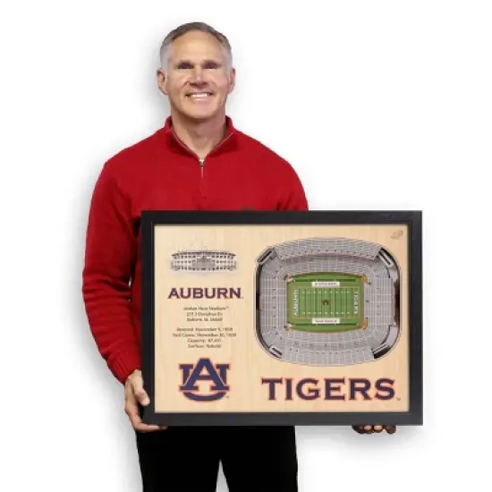 NCAA Auburn Tigers 25-Layer StadiumViews 3D Wall Art image {3}