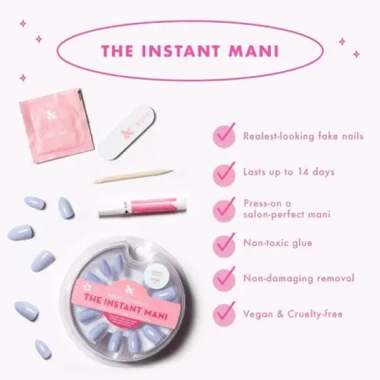 Olive & June Press-On Fake Nails - S Round - Besties - 42ct image {6}