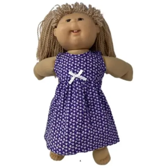 Doll Clothes Superstore Toddler Large Size Purple Dot Matching Girl and Doll Clothes image {2}