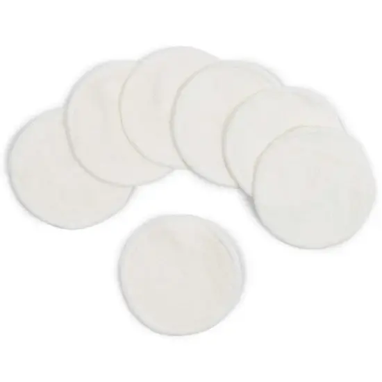 Glamlily 18 Pack Reusable Washable Makeup Remover Cloths, Bamboo Cotton Round Face Pads for Facial Cleansing with Laundry Bag image {5}