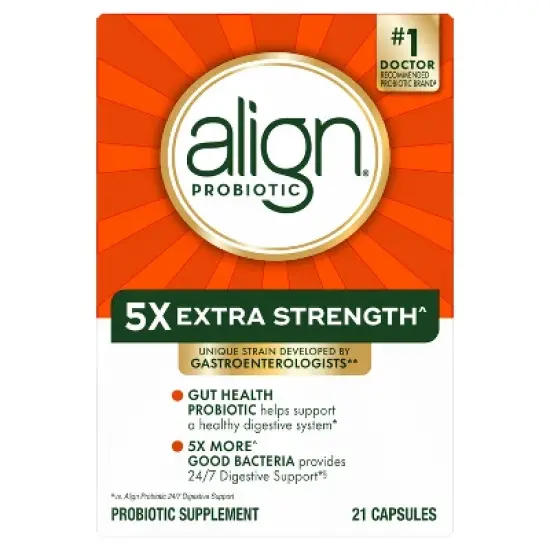 Align 5X Extra Strength Daily Probiotic Supplement - Capsules 21ct image {8}