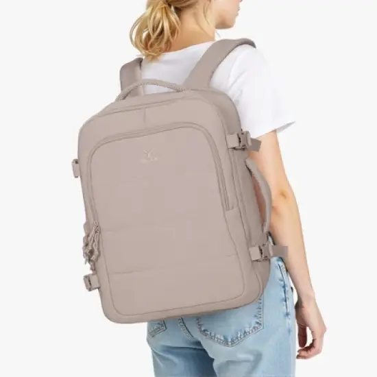 Hynes Eagle 30L Lightweight Puffy Backpack &ndash; Stylish Carry-On Travel Bag with Laptop Sleeve image {9}