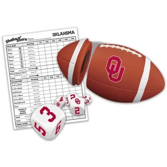 MasterPieces Officially Licsenced NCAA Oklahoma Sooners Shake N' Score Dice Game for Age 6 and Up image {2}