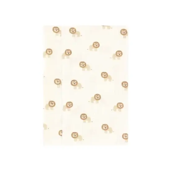 Hudson Baby Cotton Flannel Burp Cloths, Brave Lion 7-Pack, One Size image {4}