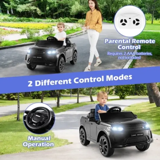 Costway 12V Kids Ride On Car Licensed Land Rover Electric Vehicle w/ Remote Control White\Black\Pink image {5}
