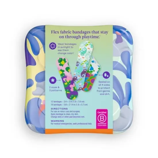 Welly Color Changing Flex Fabric Bandages - 30ct image {4}