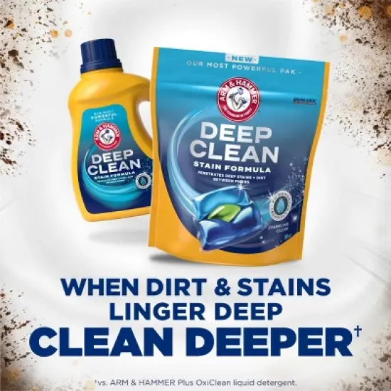 Arm & Hammer Deep Clean Stain Unit Dose Detergent - 44ct image {3}