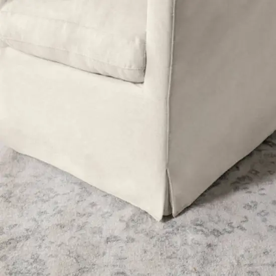 DaVinci Winnie Slipcover Swivel Glider - Vanilla image {8}