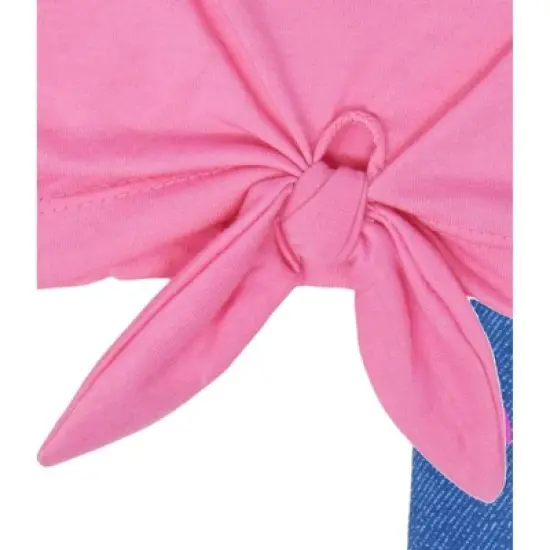 Mickey Mouse & Friends Minnie Mouse Girls Graphic T-Shirt and Shorts Outfit Set Little Kid image {3}