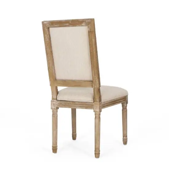 2pk Regina French Country Wood Upholstered Dining Chairs  - Christopher Knight Home image {3}