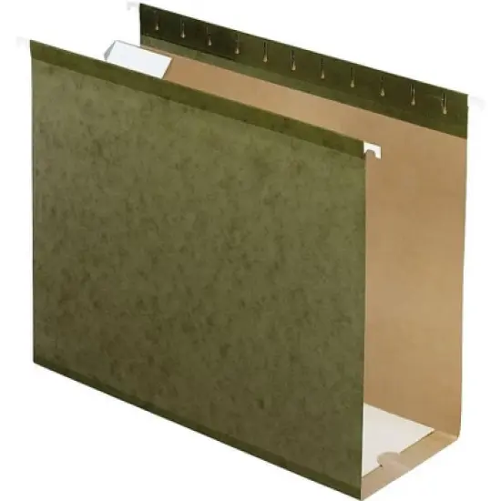 Pendaflex Reinforced 4" Extra Capacity Hanging Folders Letter Standard Green 25/Box 4152X4 image {7}