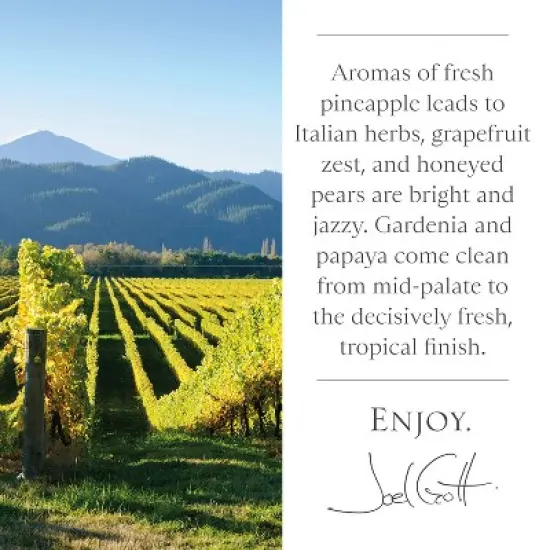 Joel Gott New Zealand Sauvignon Blanc - 750ml Bottle image {2}