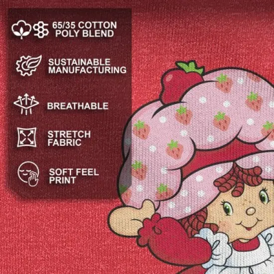 Men's Strawberry Shortcake Custard in The Berry Basket T-Shirt image {2}