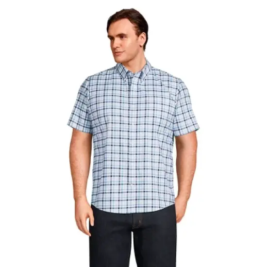 Lands' End Men's Short Sleeve Traditional Fit No Iron Sportshirt image {4}