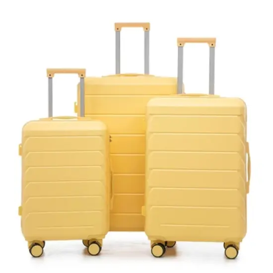 Kumasinova 20"24"28"Hardshell Luggage Sets,3Pcs Durable ABS Spinner Suitcase with TSA Lock,Airline-Approved Checked Travel Suitcases image {8}