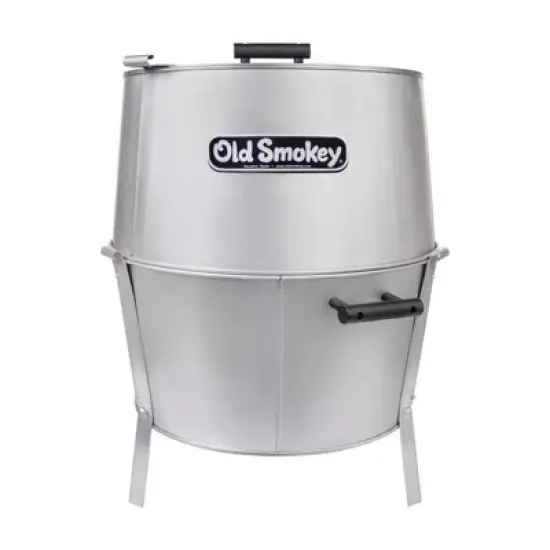 Old Smokey Products 21 in. Charcoal Grill Silver image {1}