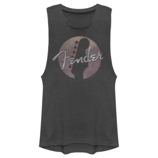 Junior's Fender Circle Logo Festival Muscle Tee image {3}