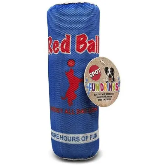 Spot Fun Drink Red Ball Plush Dog Toy image {2}