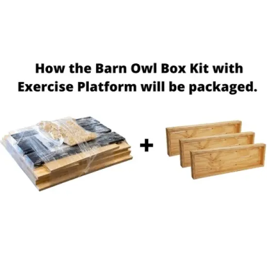 JCs Wildlife Large Barn Owl Box with Exercise Platform: Do It Yourself Assembly Kit image {4}