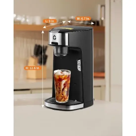 Single Serve Coffee Maker, Kcup Coffee Machine,Fast Brew, 8-12 Oz Brew Sizes One Cup Coffee Machine image {3}