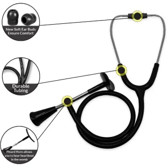 Fetal Stethoscope with Pinard Horn & Soft Earbuds image {2}