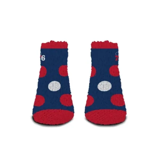 NBA Philadelphia 76ers Big Dot Fuzzy Socks image {1}