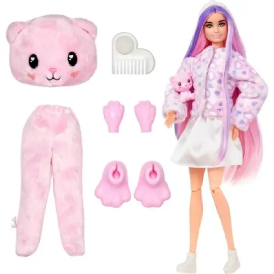 Barbie Cutie Reveal Cozy Cute Tees Series Teddy Bear Doll image {4}