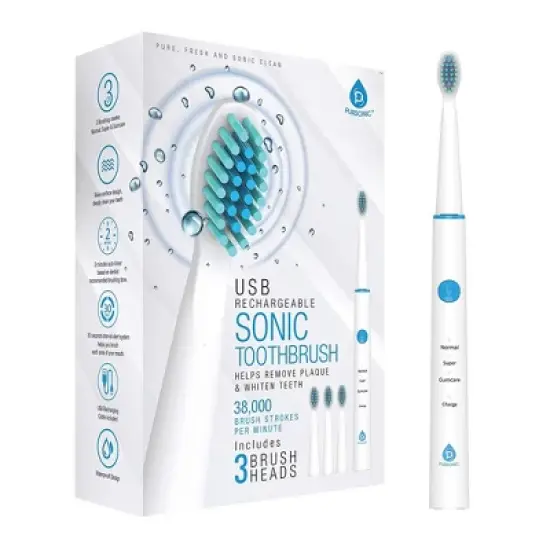 USB Rechargeable Sonic Toothbrush image {2}