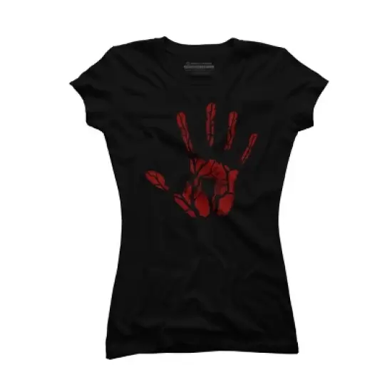 Junior's Design By Humans Halloween Tree By aisenArt T-Shirt image {5}