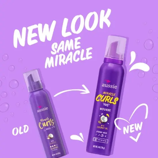 Aussie Miracle Curls Hair Mousse - 6oz image {1}