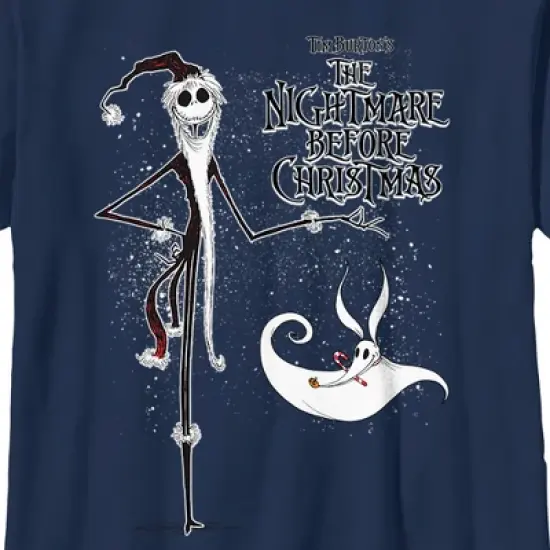 Boy's The Nightmare Before Christmas Jack Skellington Sandy Claws Logo T-Shirt image {1}