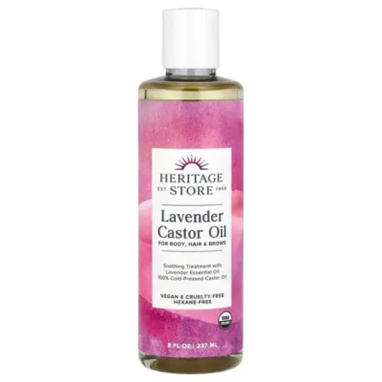 Heritage Store Lavender Castor Oil, 8 fl oz (237 ml) image {2}
