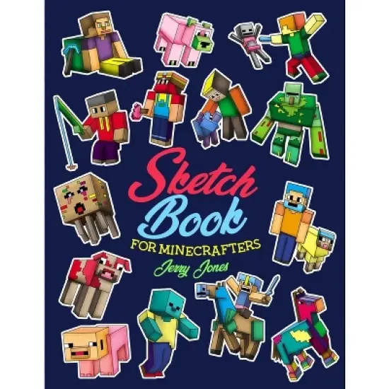Sketch Book for Minecrafters - Large Print by  Jerry Jones (Paperback) image {1}