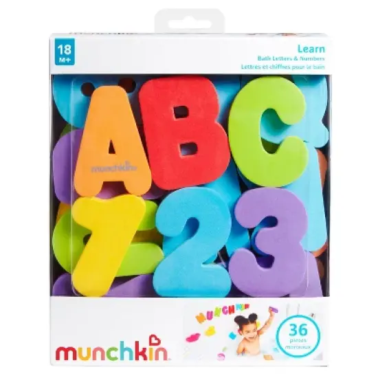 Munchkin Bath Letters and Numbers - 36ct Bath Toy Set image {5}