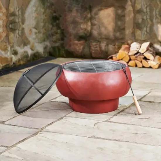 Teamson Home Outdoor 20.87"  Wood Burning Fire Pit image {2}